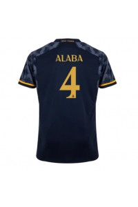Real Madrid David Alaba #4 Jalkapallovaatteet Vieraspaita 2023-24 Lyhythihainen